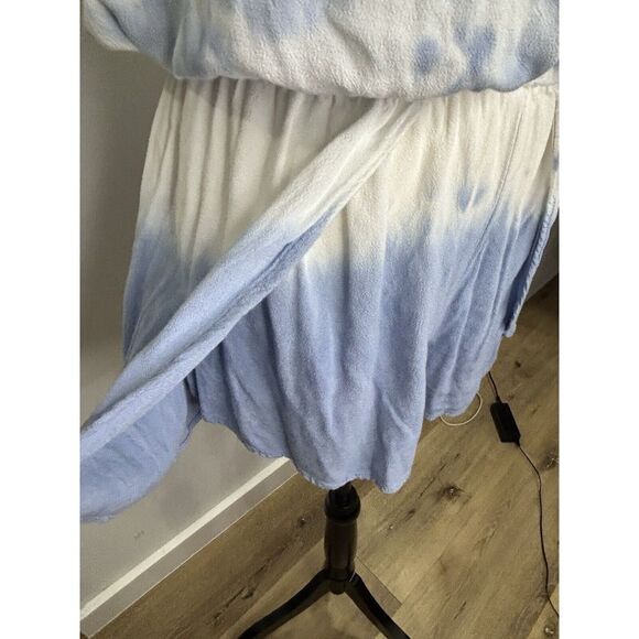 Ron Jon Womans Blue and White Gauze Beach Romper Size Large - Picture 3 of 7